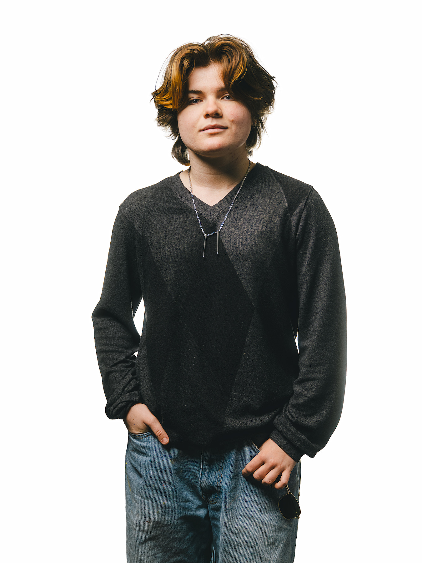 High school senior studio portrait